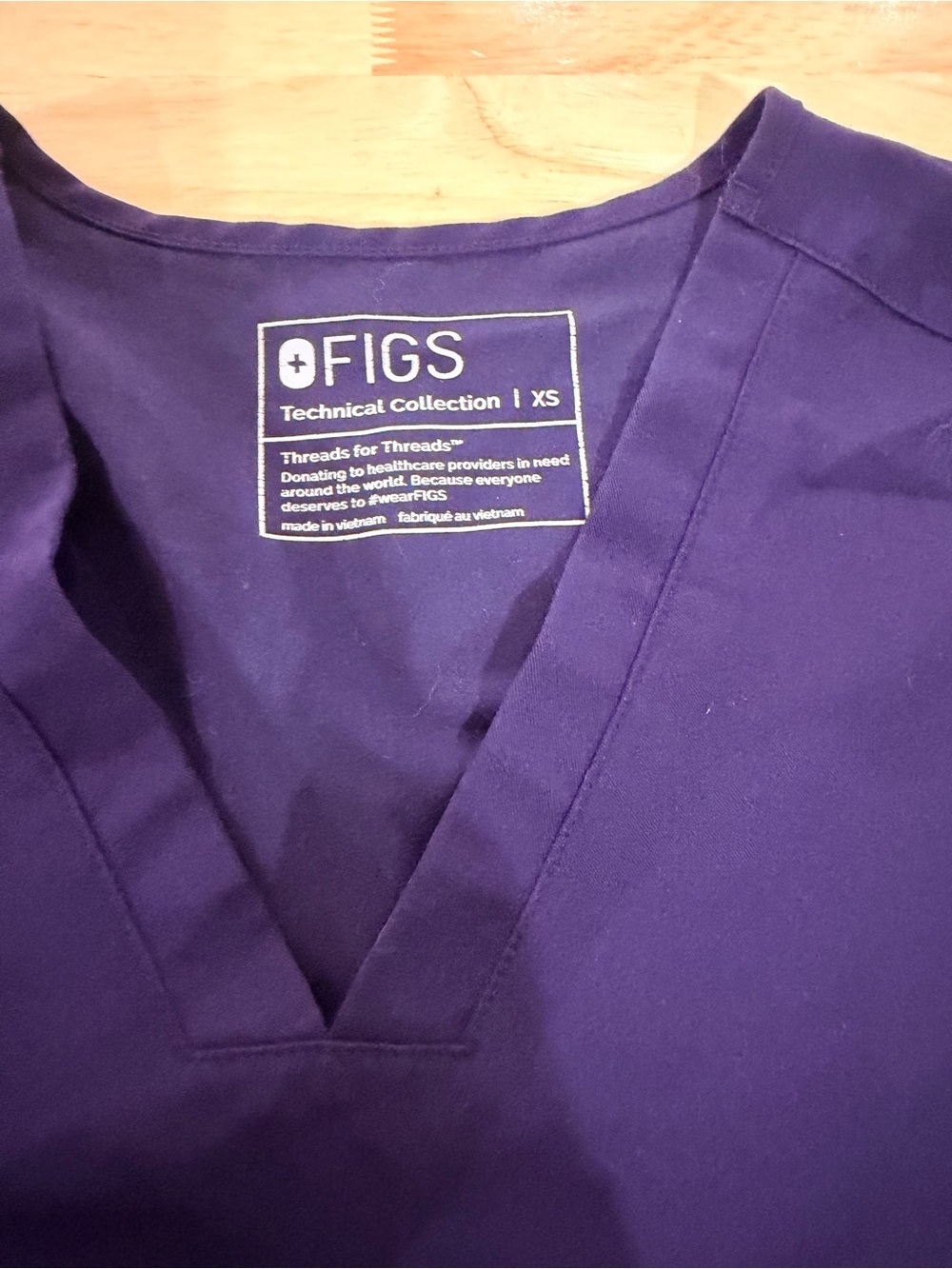 Figs Women's Deep Violet scrub set